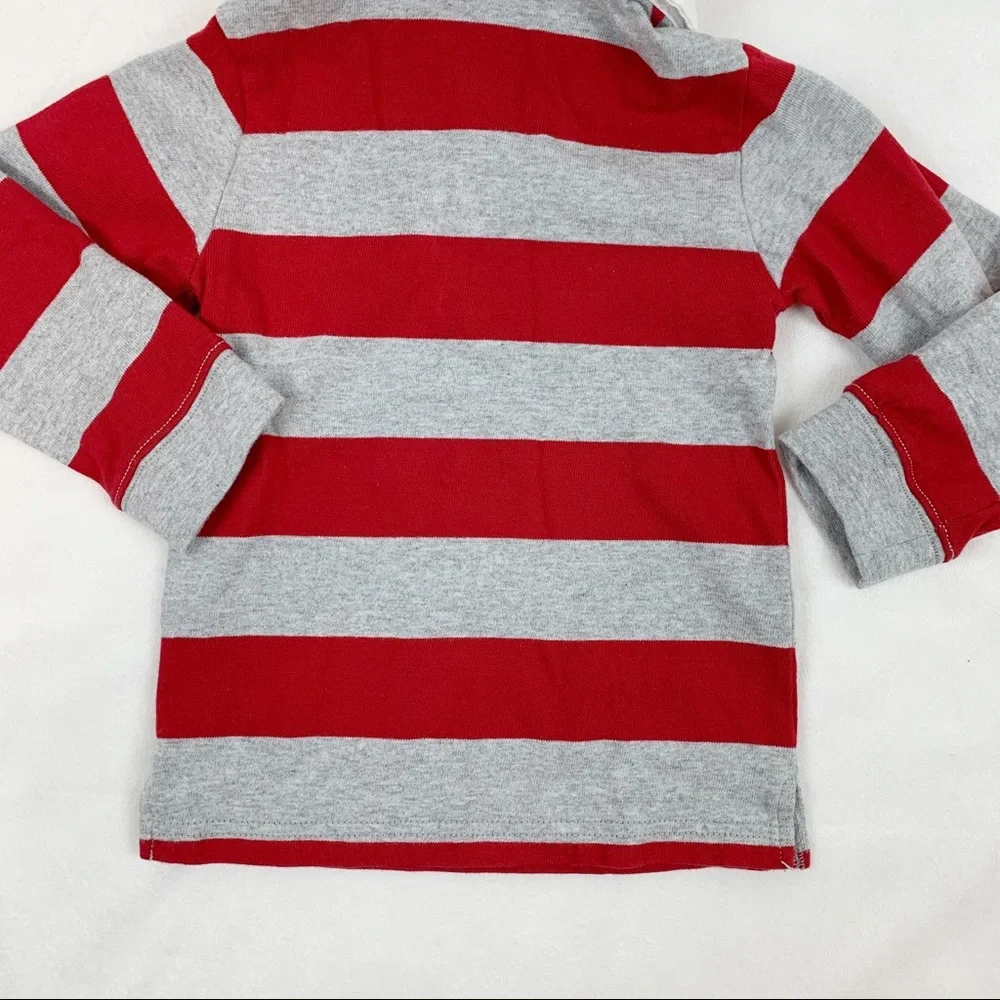 Gymboree long sleeve striped patch polo shirt‎